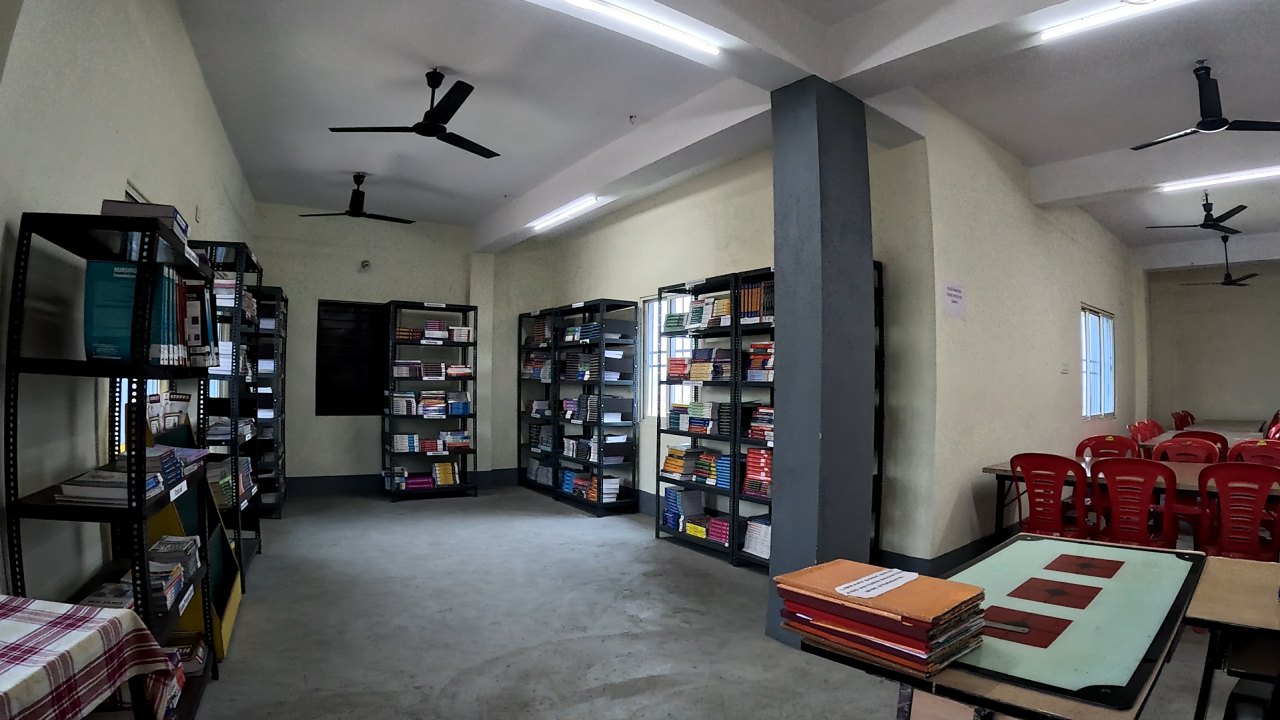 College library and reading room at Annapurna Nursing Institute