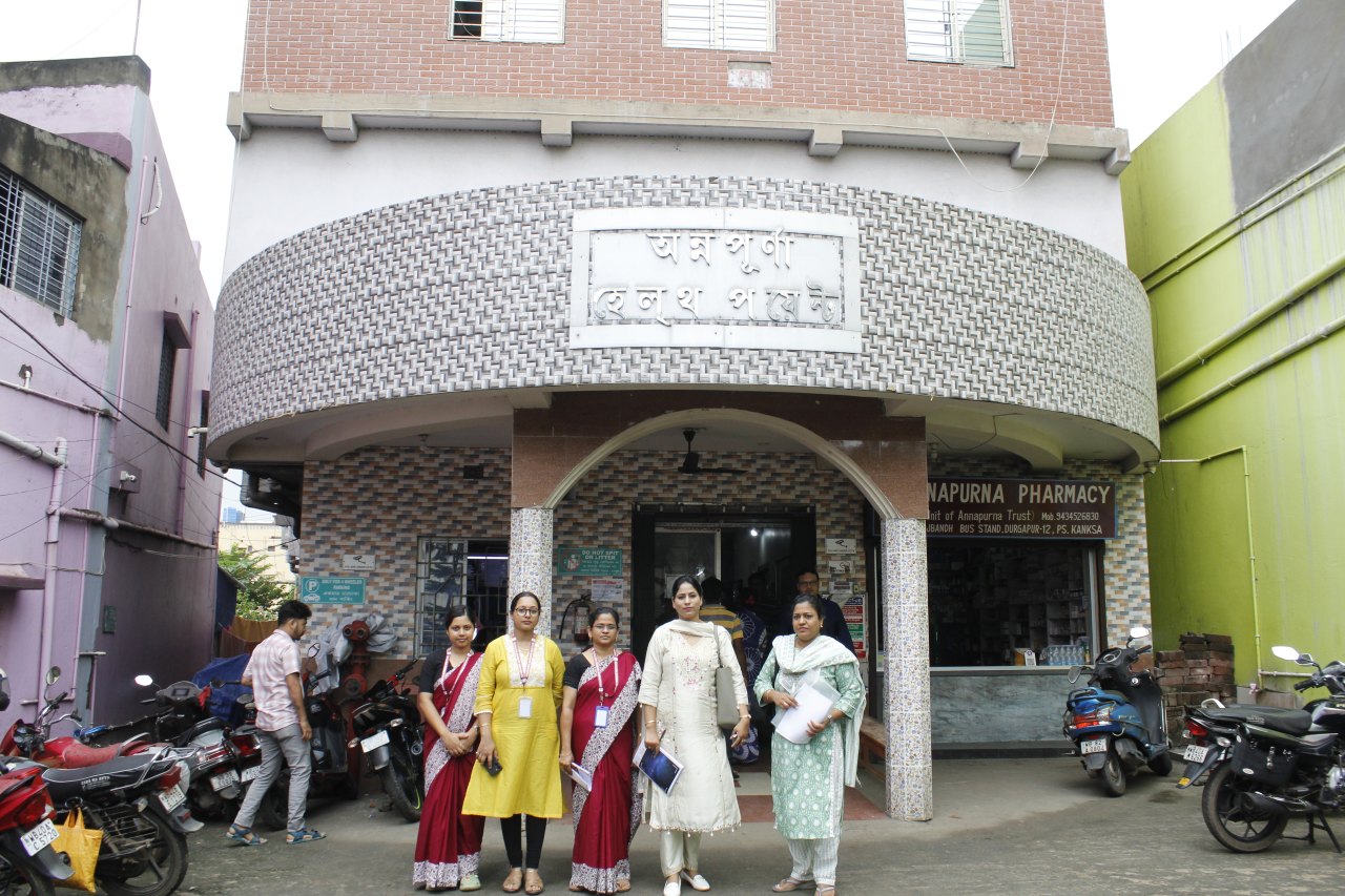 Annapurna Health Point, the institute clinical training site at Rajbandh