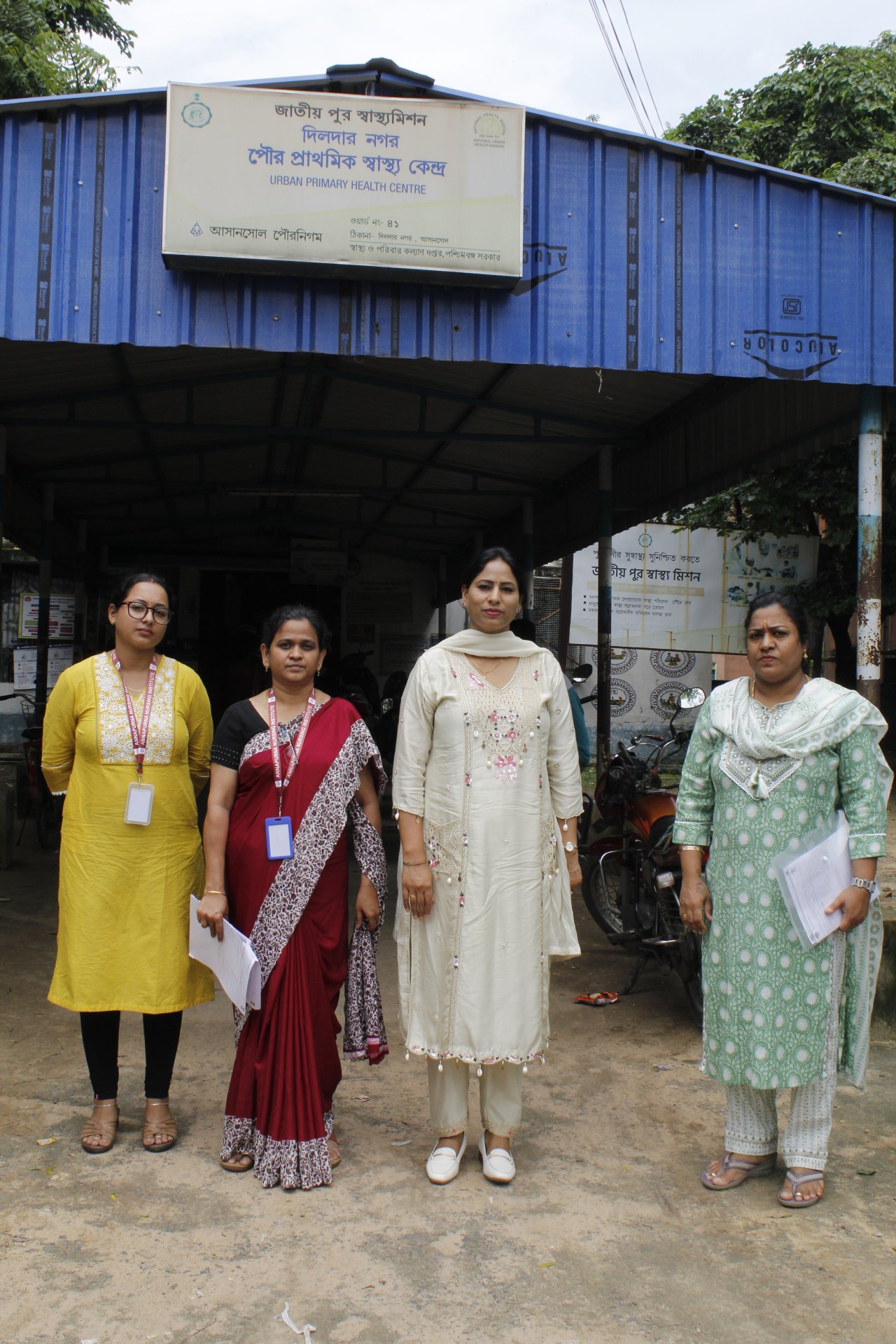 GNM students at an urban primary health centre posting