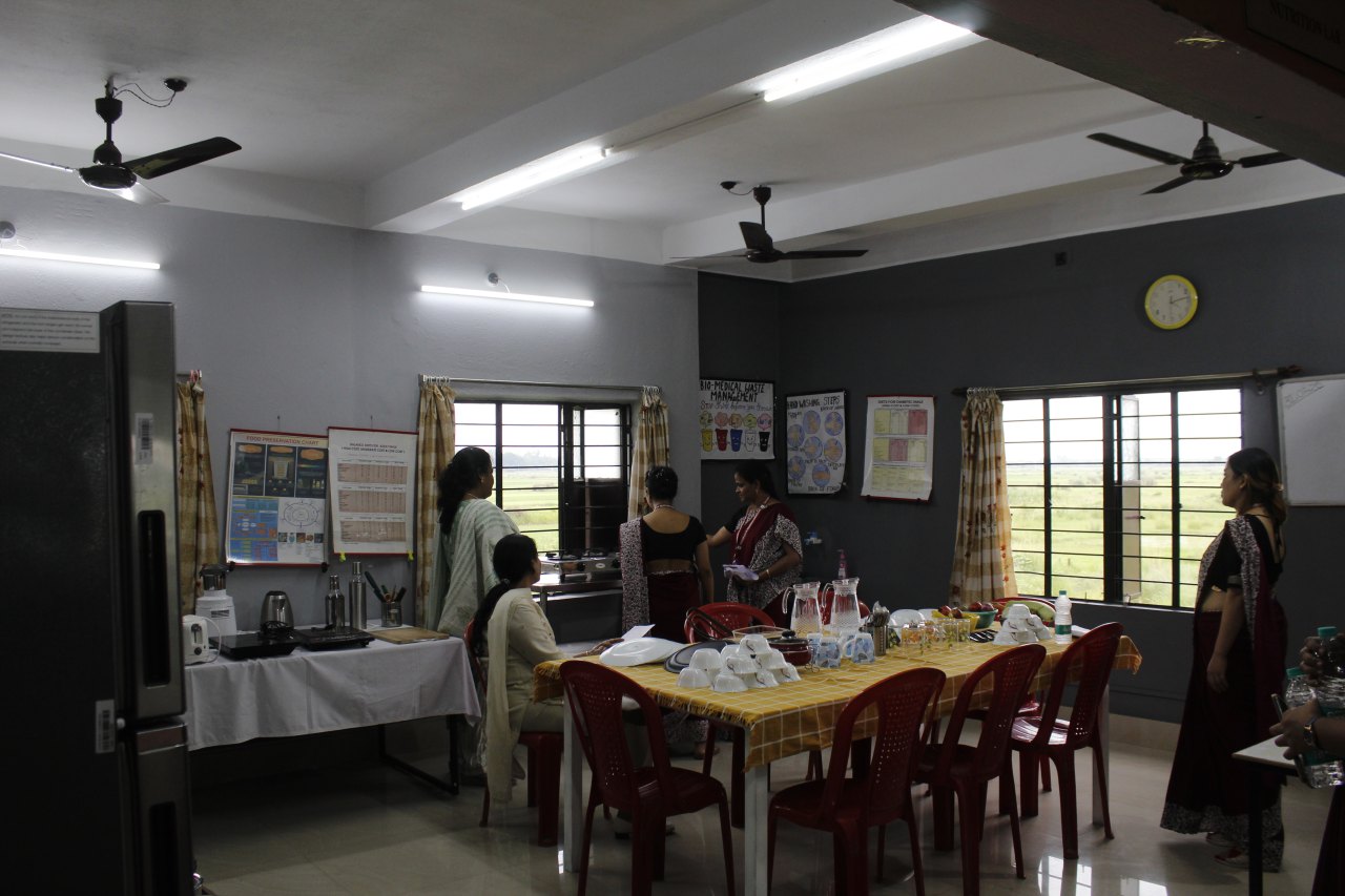 Nutrition and dietetics lab at Annapurna Nursing Institute