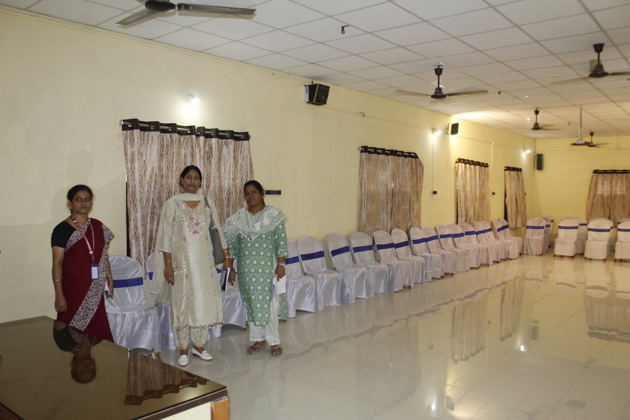 Seminar hall laid out for a programme at Annapurna Nursing Institute