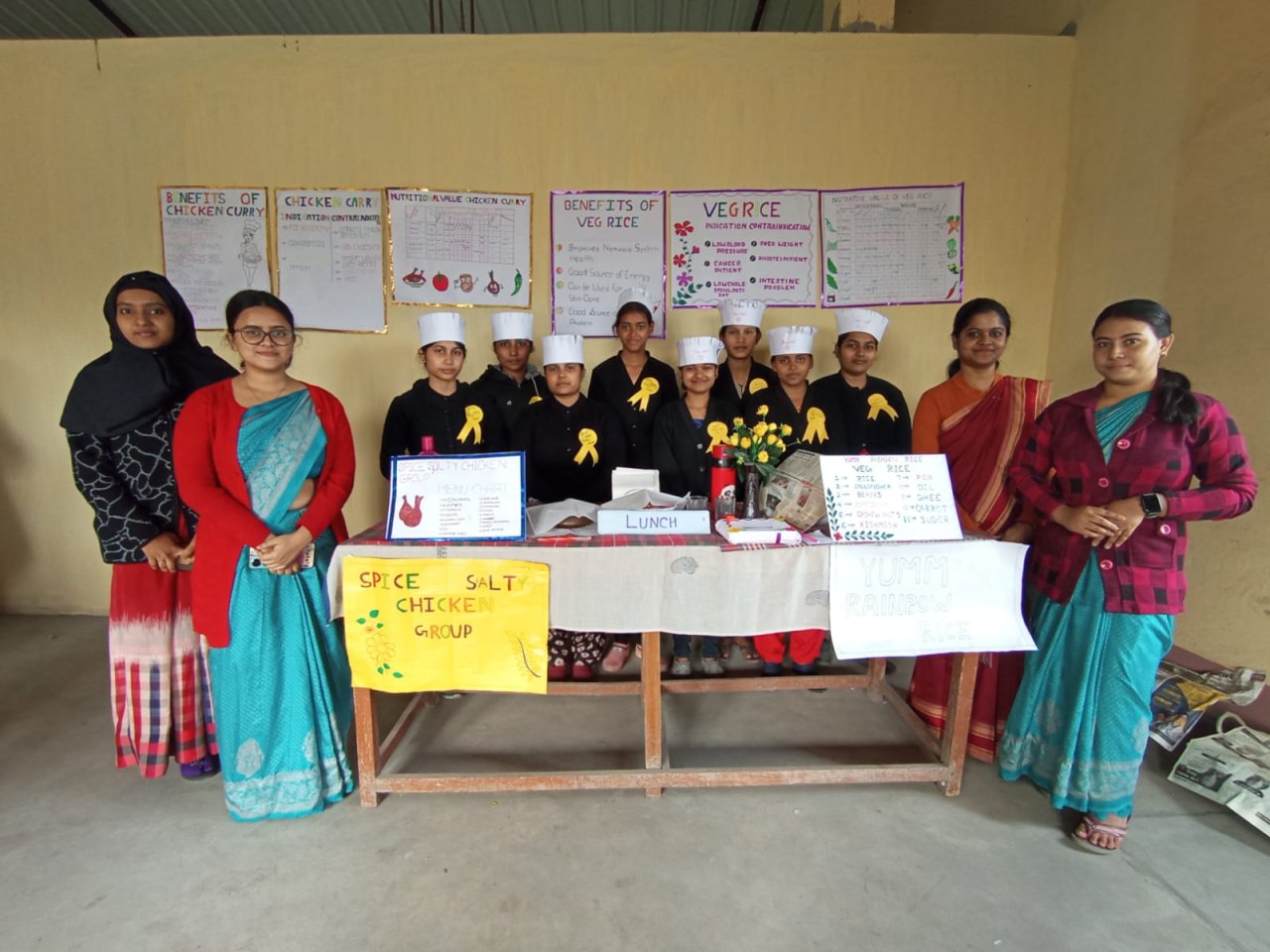 Health awareness exhibition prepared by GNM students