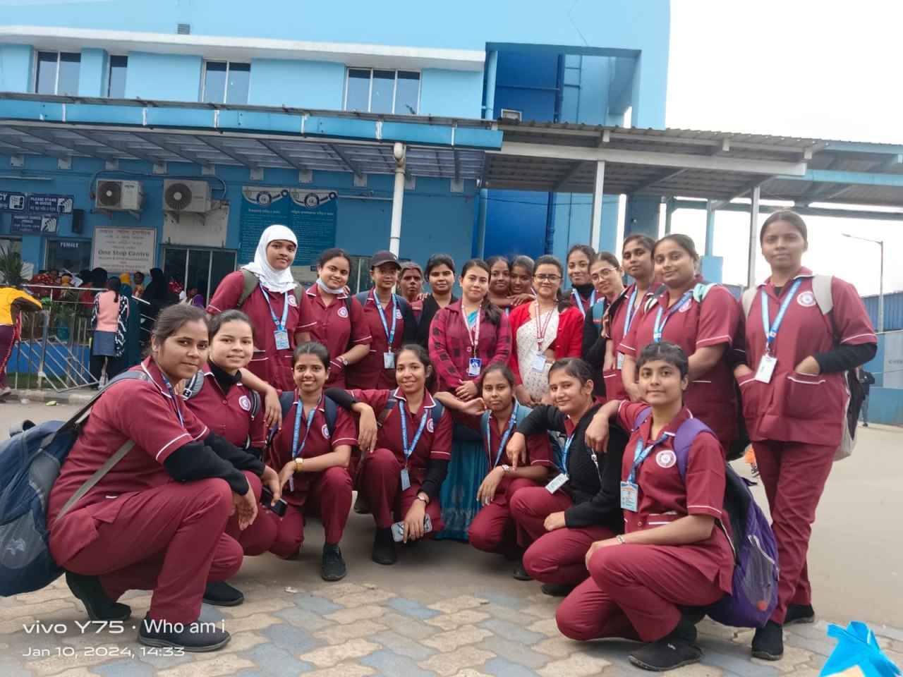 Clinical posting group outside the hospital out-patient block