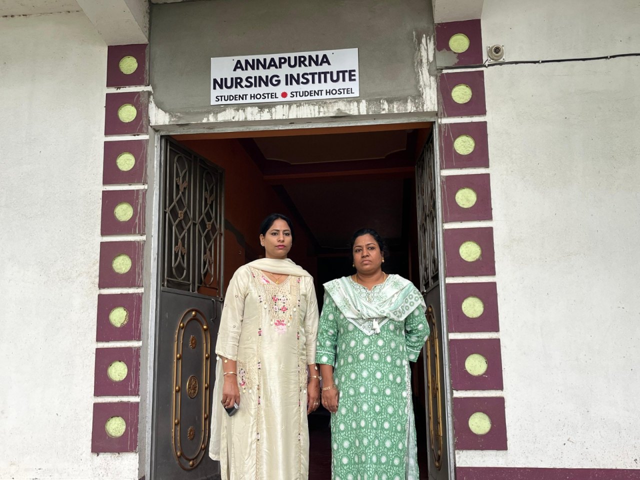 Entrance to the Annapurna Nursing Institute student hostel