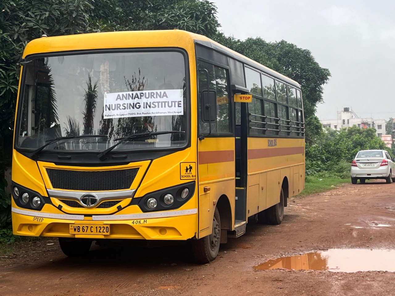 The Annapurna Nursing Institute college bus