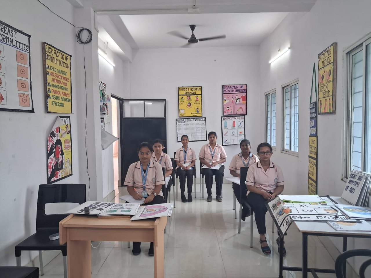 Classroom session for GNM students at Annapurna Nursing Institute